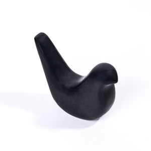 Marble Bird Statue - Black