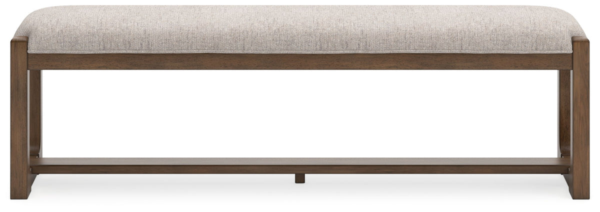 Cabalynn - Large Uph Dining Room Bench - Oatmeal / Light Brown - R&R Furniture Gallery (Fountain Valley, CA)