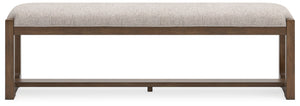 Cabalynn - Large Uph Dining Room Bench - Oatmeal / Light Brown - R&R Furniture Gallery (Fountain Valley, CA)