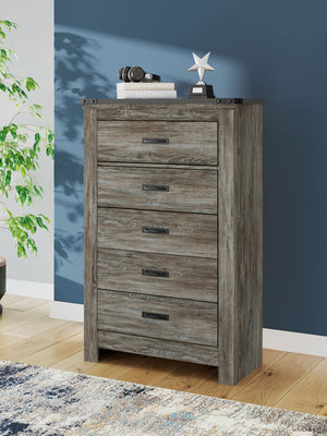 Frandern - Five Drawer Chest - Gray - R&R Furniture Gallery (Fountain Valley, CA)