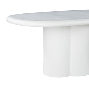 Elika - Faux Plaster Oval Dining Table - R&R Furniture Gallery (Fountain Valley, CA)