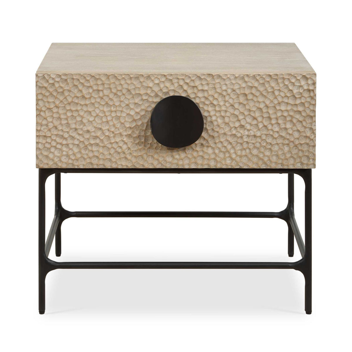 Lunar - Wooden Side Table - Black / Woodtone