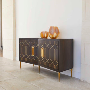 Put A Hex On You - Cabinet - Brown / Gold