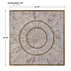 Mahala - Wood Wall Panel - Brass / Woodtone