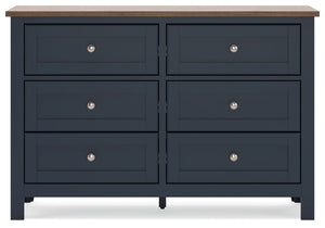 Landocken - Dresser - Brown / Blue - R&R Furniture Gallery (Fountain Valley, CA)