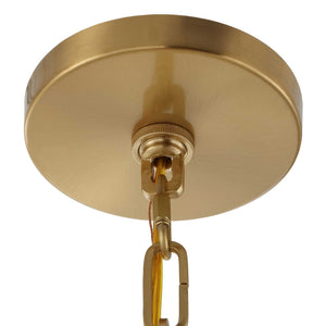 Montreal - 4 Light Brass Lantern Pendant - Gold