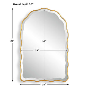Arch Top Mirror - Gold