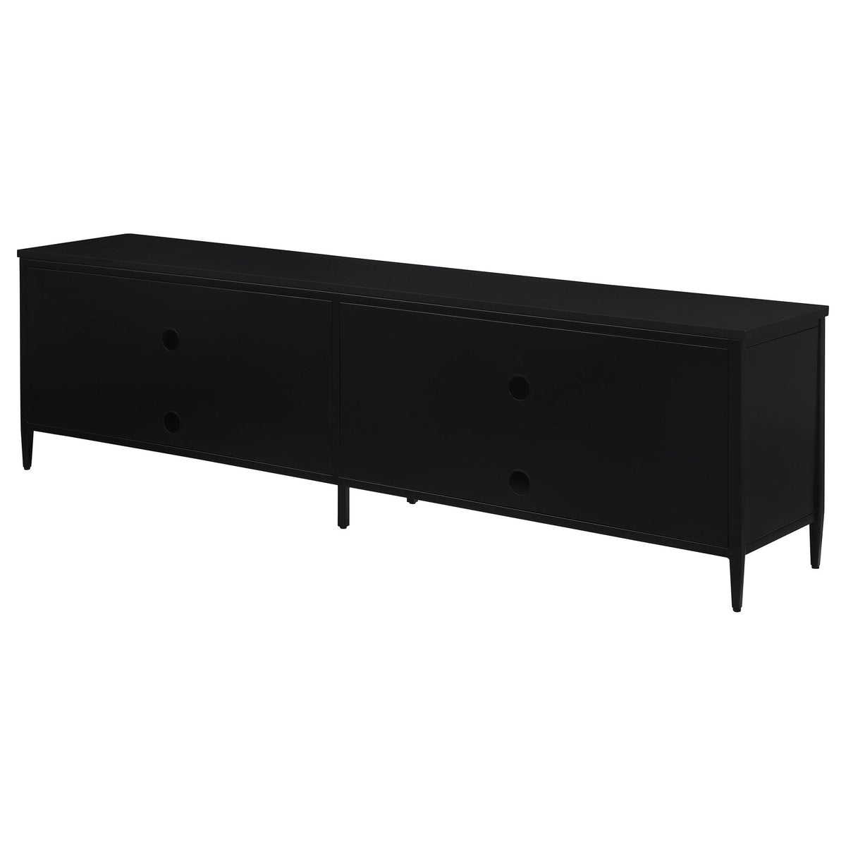 Kenneth - 4 Door TV Stand - Black