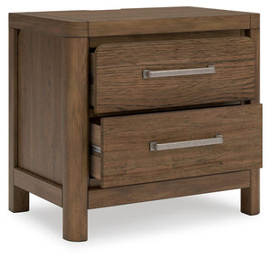 Cabalynn - Two Drawer Night Stand - Light Brown - R&R Furniture Gallery (Fountain Valley, CA)