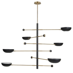 Swinger - 6 Light Pendant - Black
