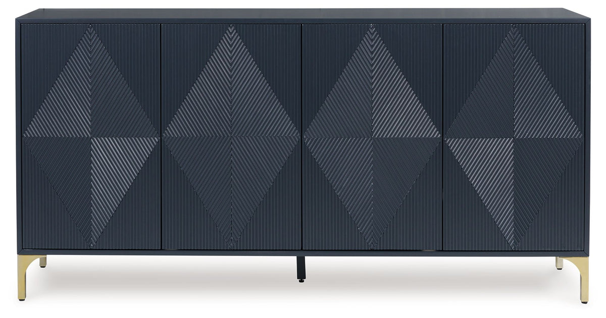 Loirwick - Accent Cabinet - Dark Blue - R&R Furniture Gallery (Fountain Valley, CA)