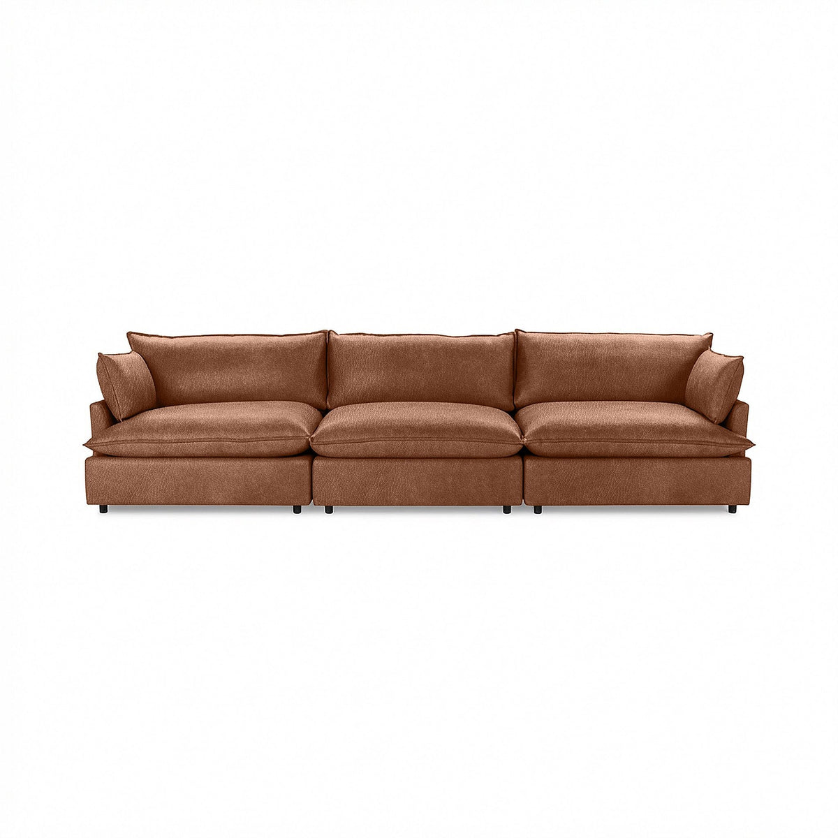 Classic Home Caplan modular sectional sofa with plush cushions and modern design, shown in a cozy living room setting.