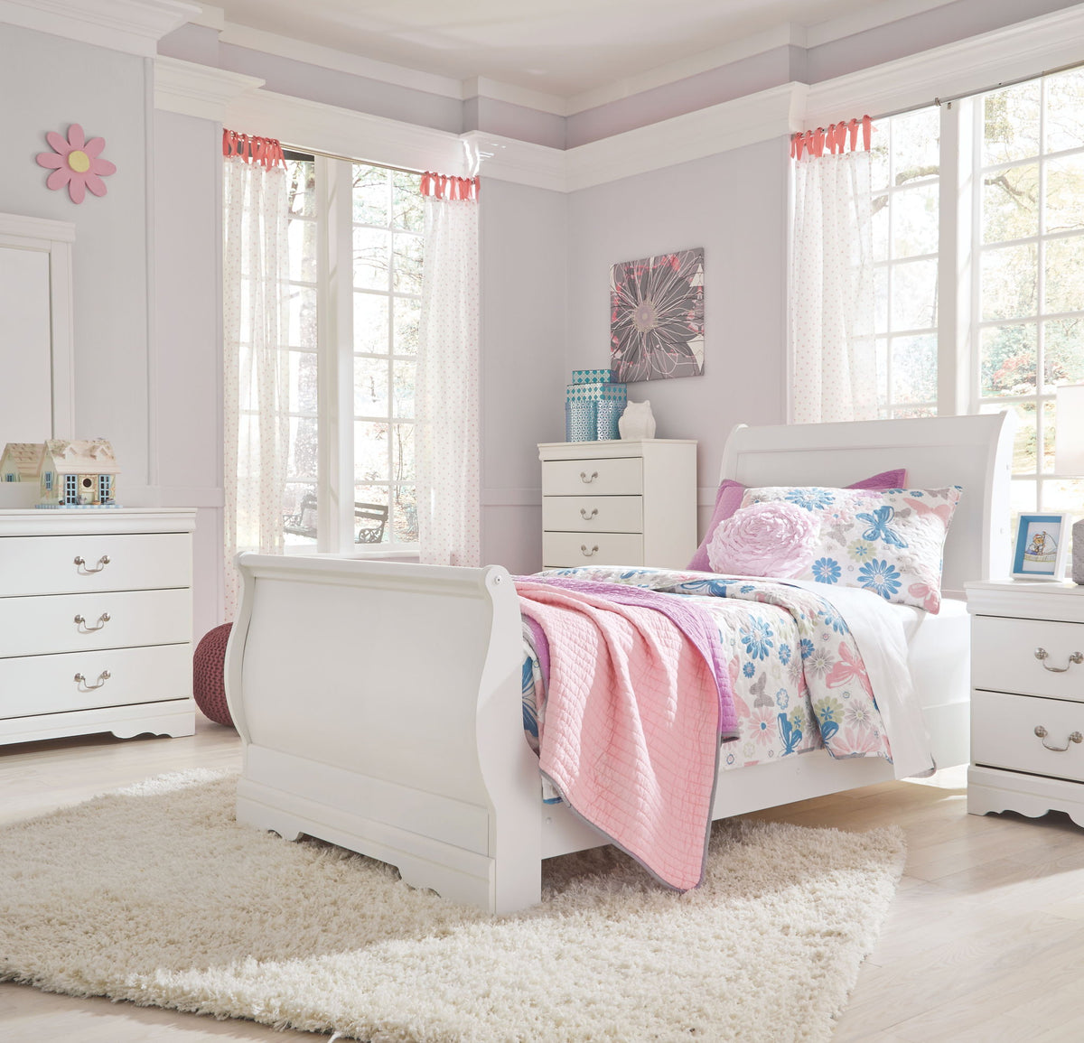Anarasia - Sleigh Headboard - R&R Furniture Gallery (Fountain Valley, CA)
