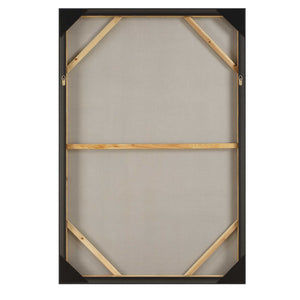 Hours In Silence - Abstract Art - Black / Brown / Gray / White / Woodtone