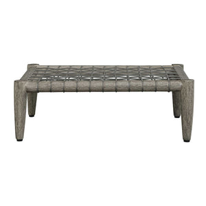 Borneo - Cushion Outdoor Ottoman - White
