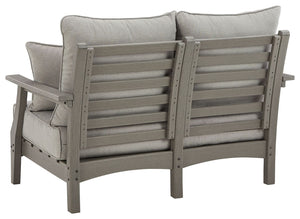Visola - Loveseat w/Cushion - Gray - R&R Furniture Gallery (Fountain Valley, CA)