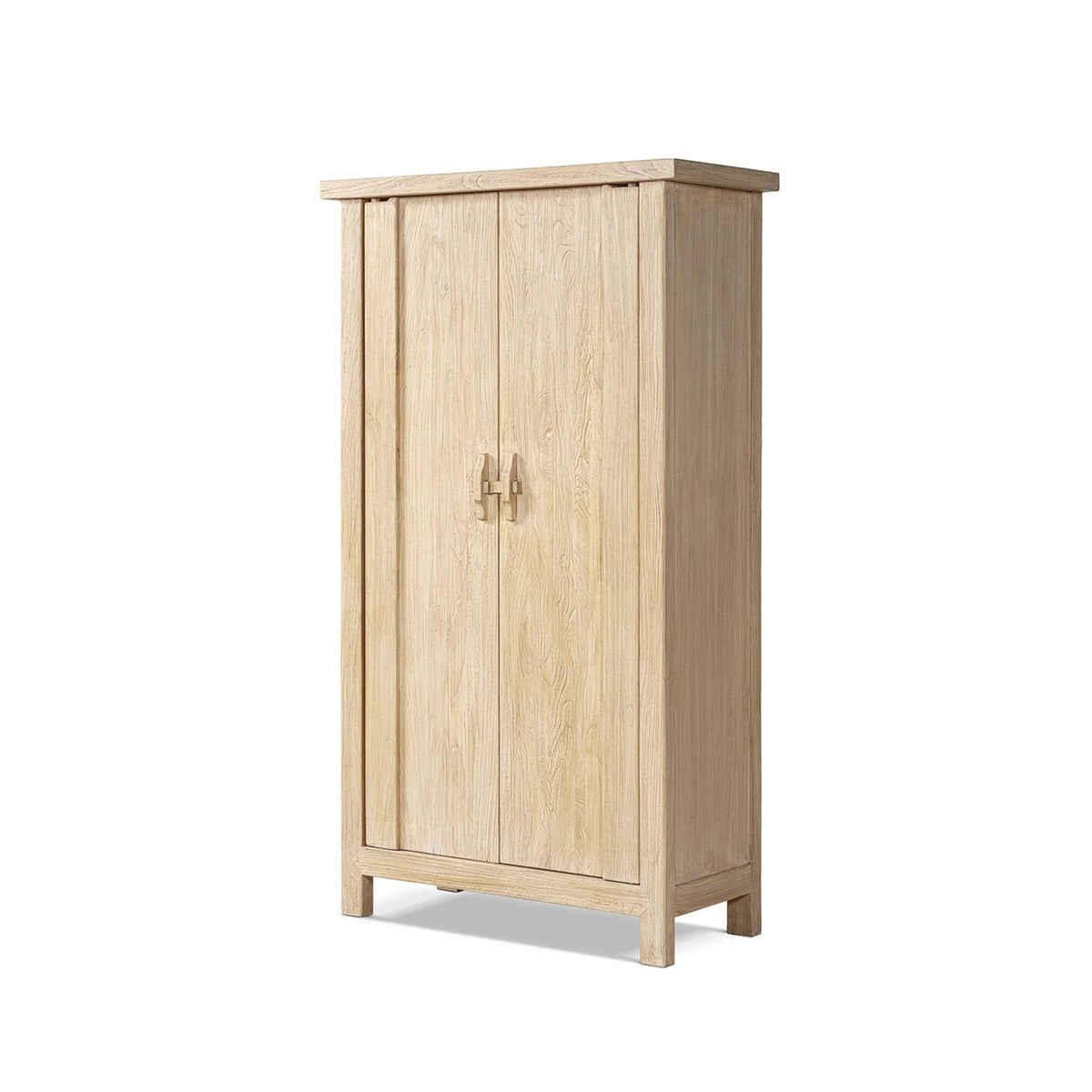 Jennifer Taylor Home Fable 2-door storage cabinet in light natural brown wood, featuring a sleek accent cabinet design.