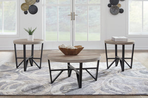 Deanlee - Occasional Table Set (Set of 3) - Grayish Brown / Black - R&R Furniture Gallery (Fountain Valley, CA)