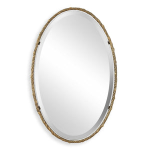 Twisted Branch - Oval Mirror - Gold