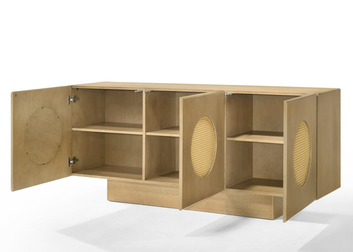 Oshana - Modern White Oak Dining Set — view 4