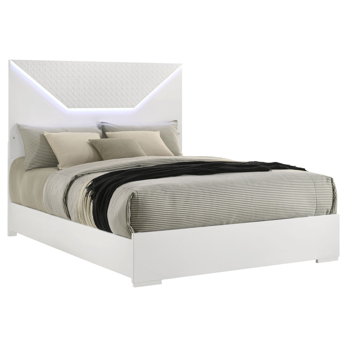 Pierce - Panel Bed LED Headboard