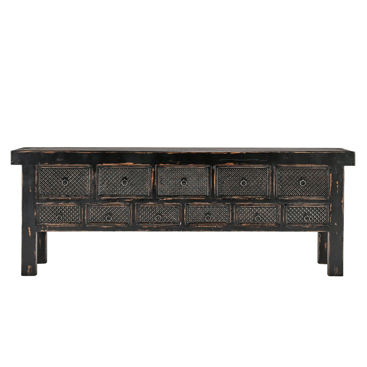 Lahey - 11 Drawer Console Table - R&R Furniture Gallery (Fountain Valley, CA)