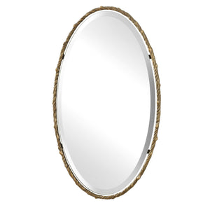 Twisted Branch - Oval Mirror - Gold