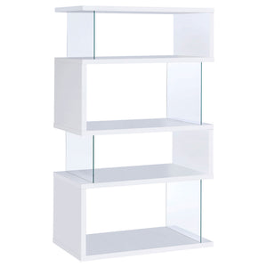 Elias - 4 Shelf Bookshelf With Zigzag Design