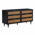 TOV Furniture Sierra 6 Drawer Dresser with sleek wood finish and modern design, featuring six spacious drawers for storage.