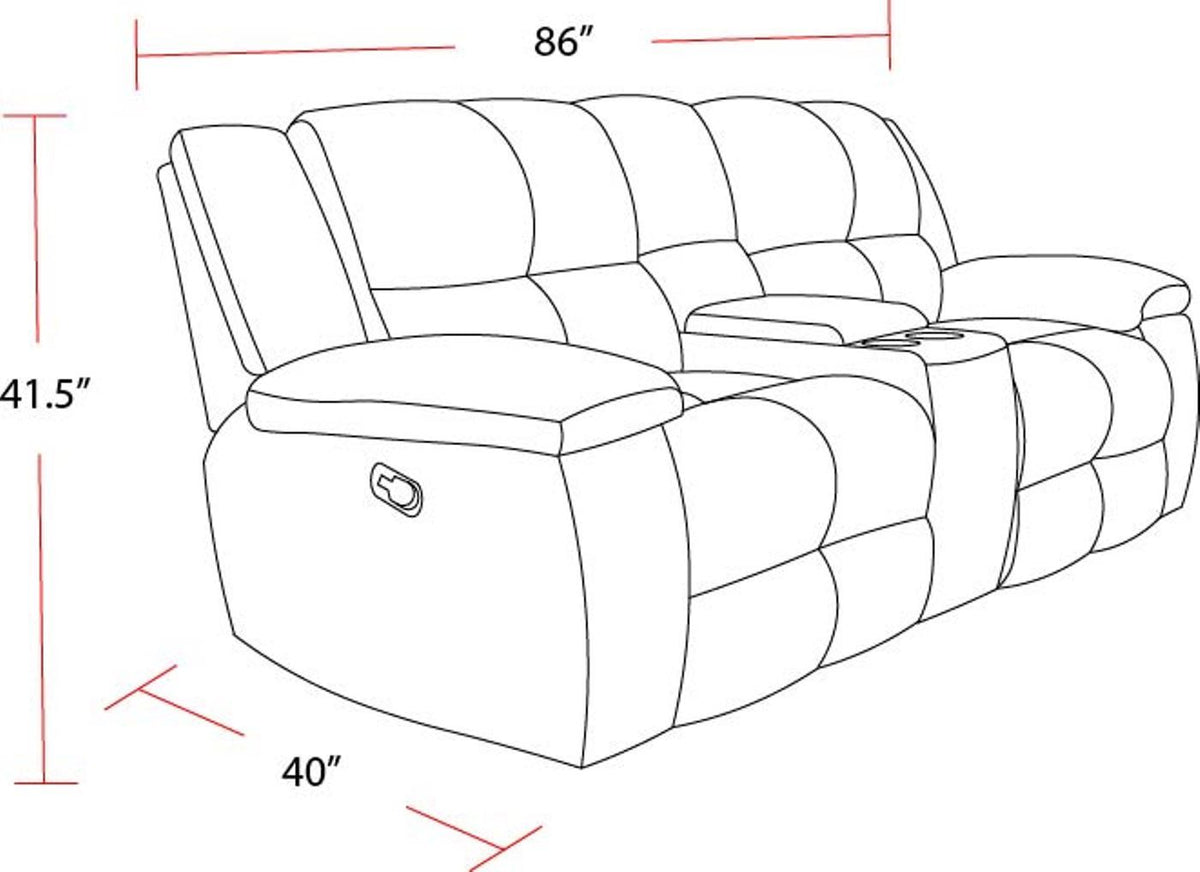 Buster - Manual Glider Reclining Sofa Set