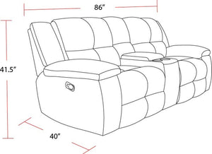 Buster - Manual Glider Reclining Sofa Set