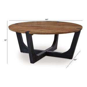 Hanneforth - Round Cocktail Table - Brown
