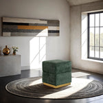 Krysten - Storage Stool, Green
