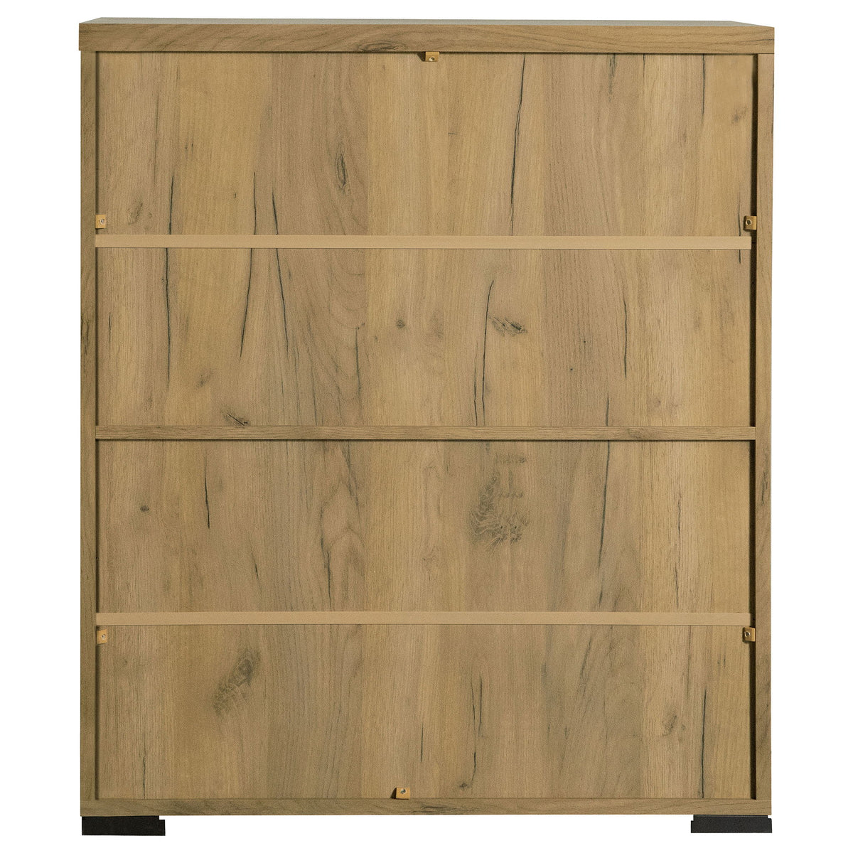 Door Accent Cabinet With Screens - Brown
