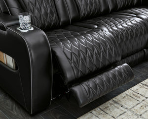 Boyington - Power Reclining Loveseat With Console/Adj Hdrst - R&R Furniture Gallery (Fountain Valley, CA)
