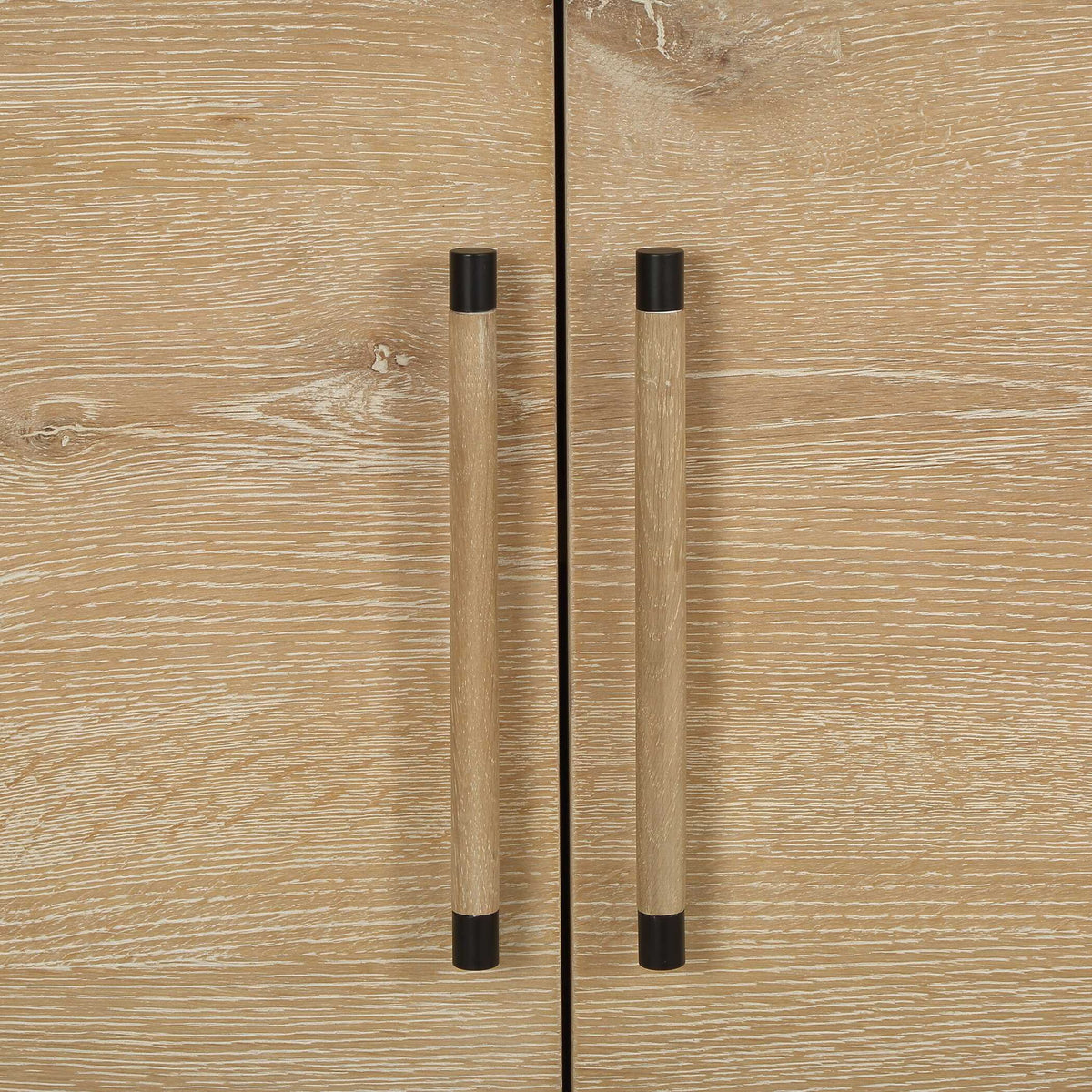 Evanston - 4 Door Natural Oak Cabinet - Woodtone