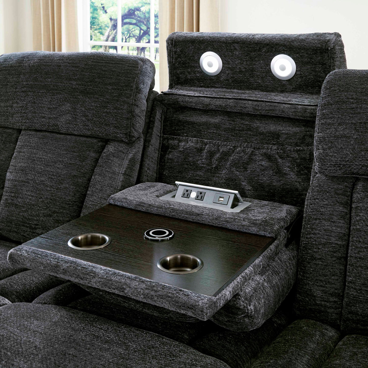 Dalton - Power Drop Down Console Sofa