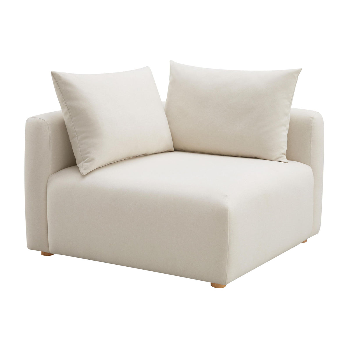 Hangover - Linen Modular Corner Chair - Cream - R&R Furniture Gallery (Fountain Valley, CA)