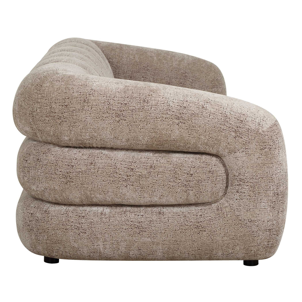 Modella - Upholstered Chenille Sofa - Brown