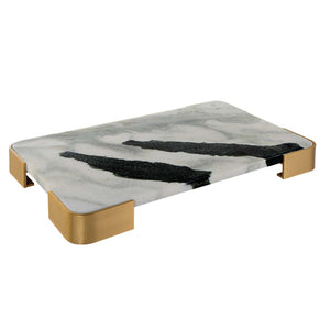 Elevated - Medium Tray/Plateau - Panda Marble