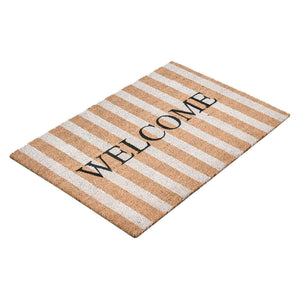Doormats - Striped Welcome Doormat - R&R Furniture Gallery (Fountain Valley, CA)