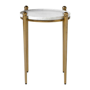 Nahunta - Accent Table - Antique Brass