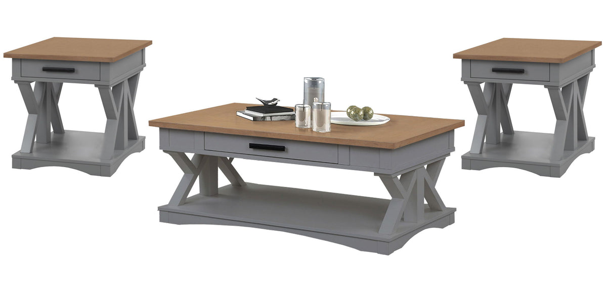 Americana Modern - Cocktail Table Set - R&R Furniture Gallery (Fountain Valley, CA)