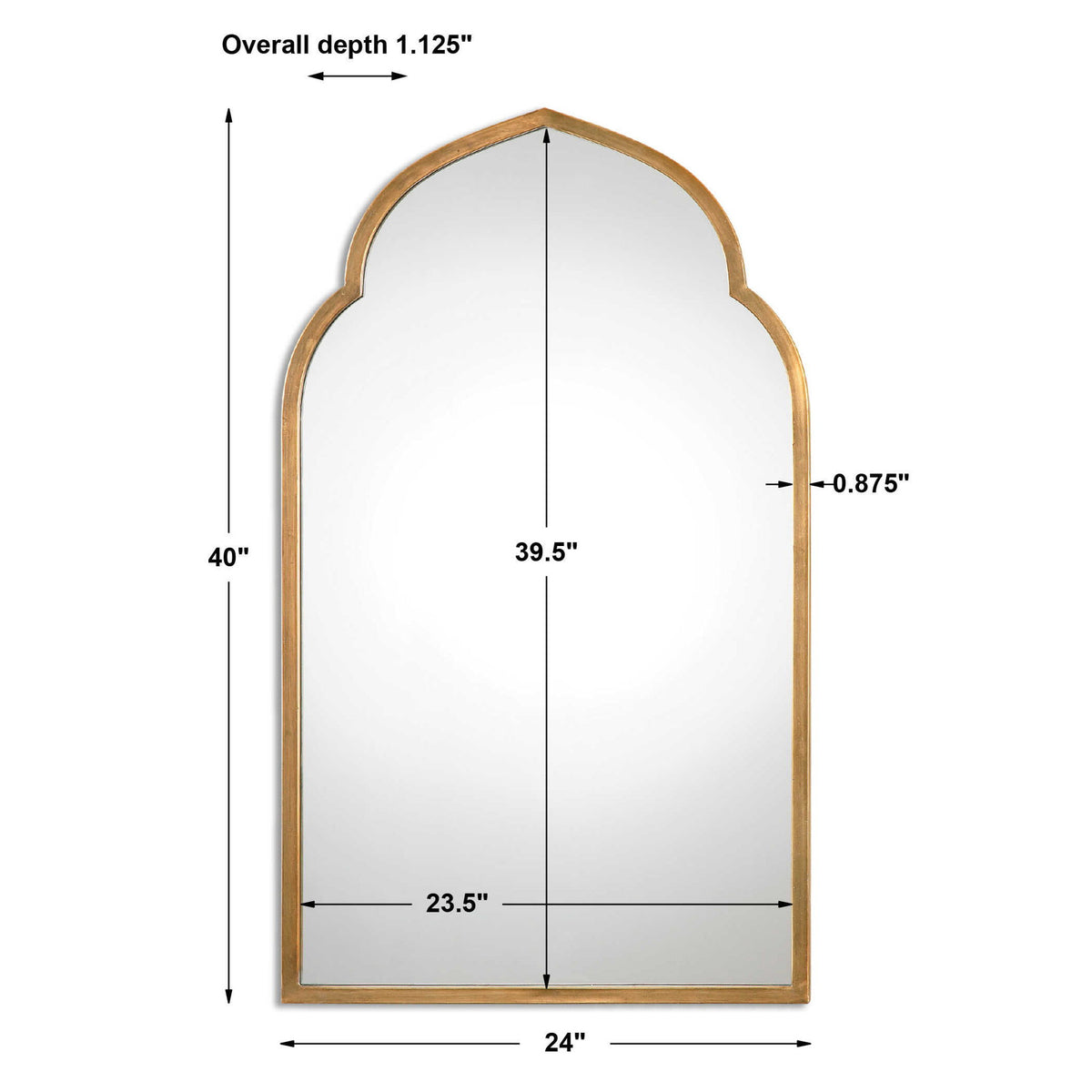 Kenitra - Arch Mirror - Gold