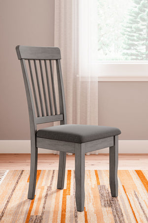 Shullden - Dining Room Side Chair (Set of 2) - Gray - R&R Furniture Gallery (Fountain Valley, CA)