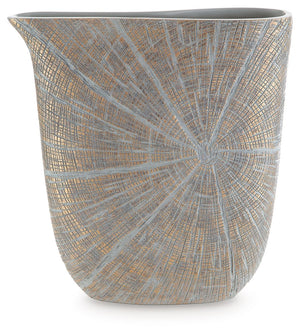 Signature Design by Ashley Ardenley vase, elegant ceramic vase with textured finish, ideal for decorative floral arrangements