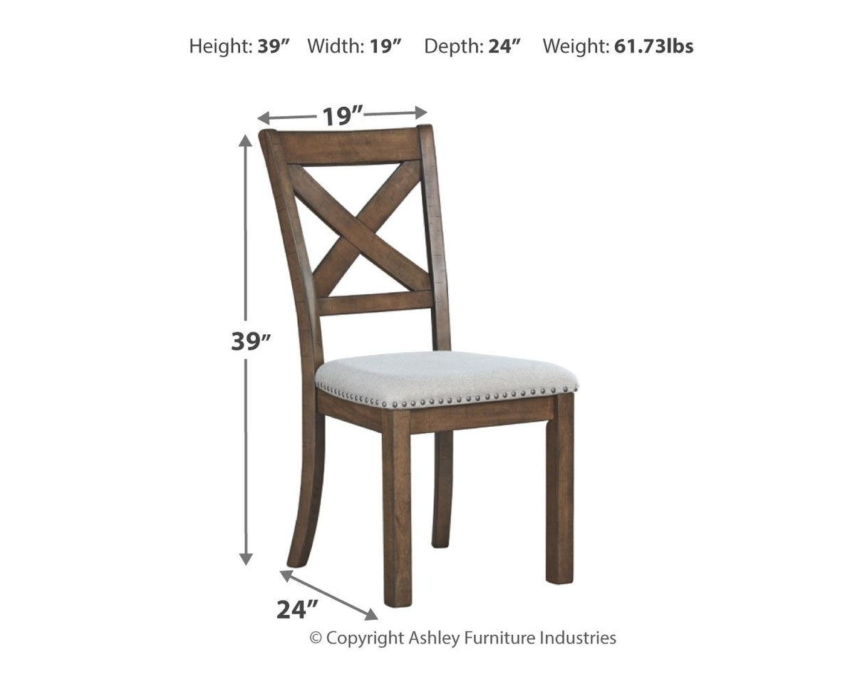 Moriville - Dining UPH Side Chair (Set of 2) - Beige - R&R Furniture Gallery (Fountain Valley, CA)