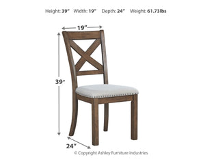 Moriville - Dining UPH Side Chair (Set of 2) - Beige - R&R Furniture Gallery (Fountain Valley, CA)