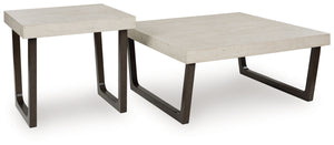 Westenfort - Occasional Table Set (Set of 2) - Espresso / Gray - R&R Furniture Gallery (Fountain Valley, CA)