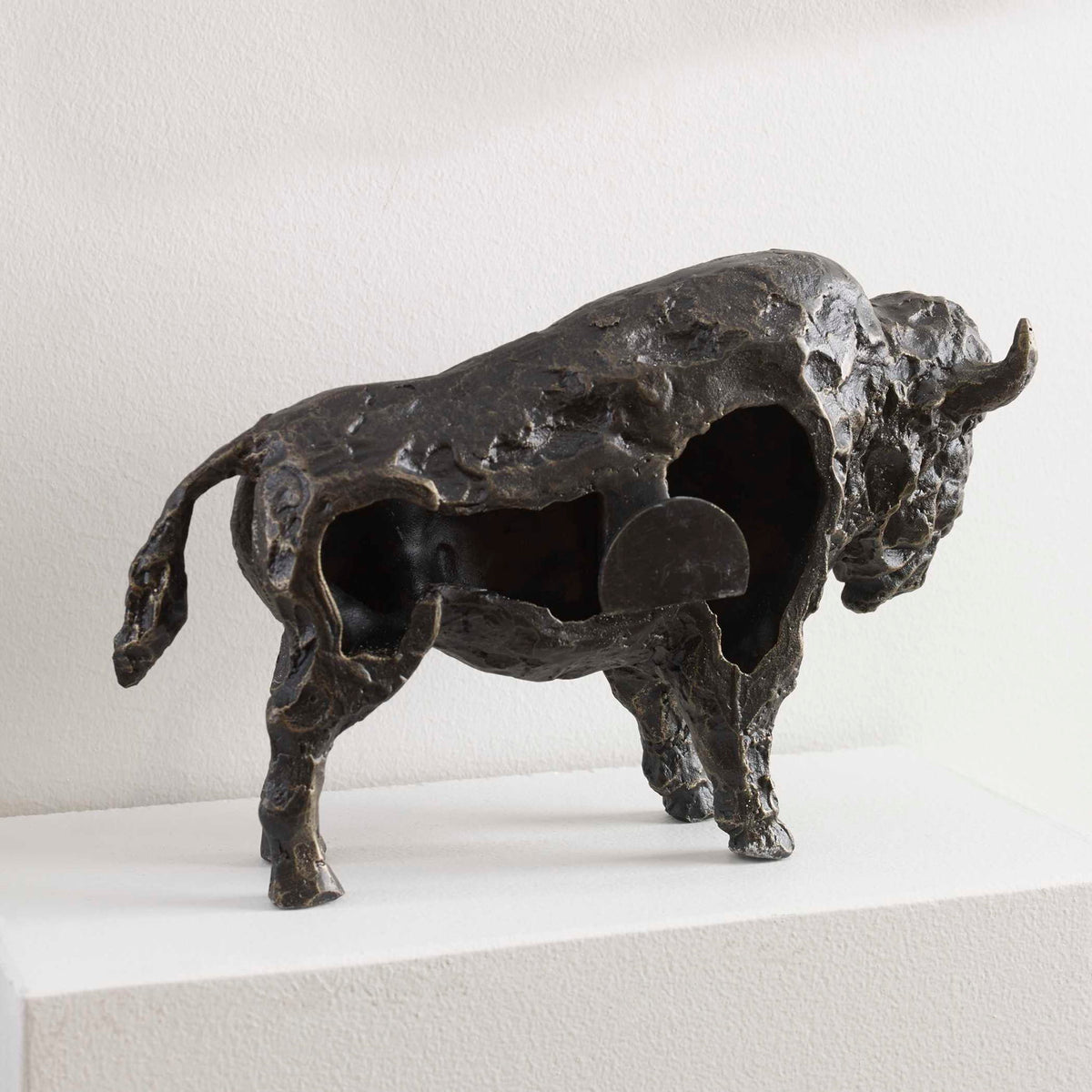 Bison - Metal Wall Sculpture - Bronze